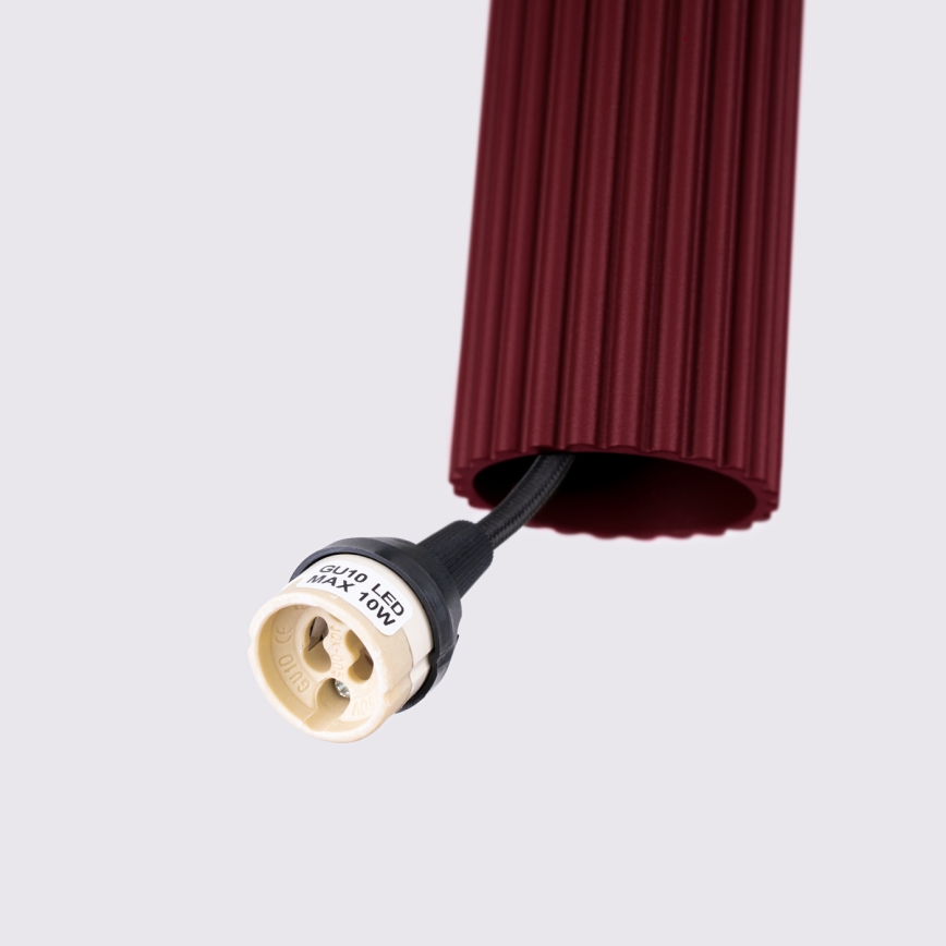 Brilagi - LED Lustr na lanku CRESTO 1xGU10/10W/230V burgundy