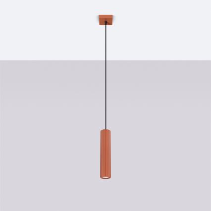 Brilagi - LED Lustr na lanku CRESTO 1xGU10/10W/230V červená