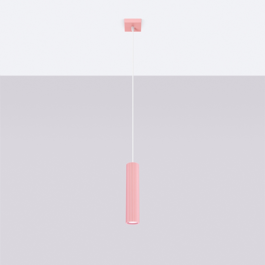 Brilagi - LED Lustr na lanku CRESTO 1xGU10/10W/230V růžová