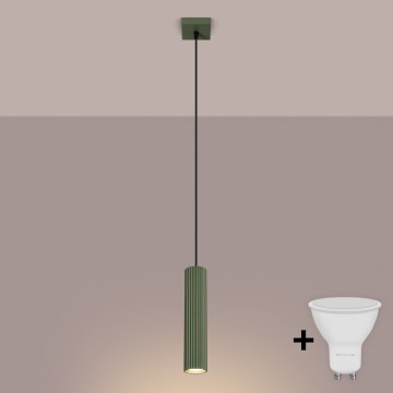 Brilagi - LED Lustr na lanku CRESTO 1xGU10/10W/230V zelená