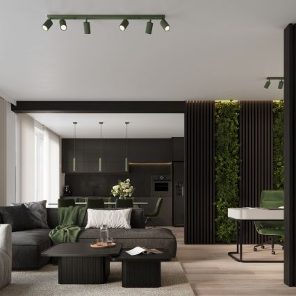 Brilagi - LED Lustr na lanku CRESTO 1xGU10/10W/230V zelená