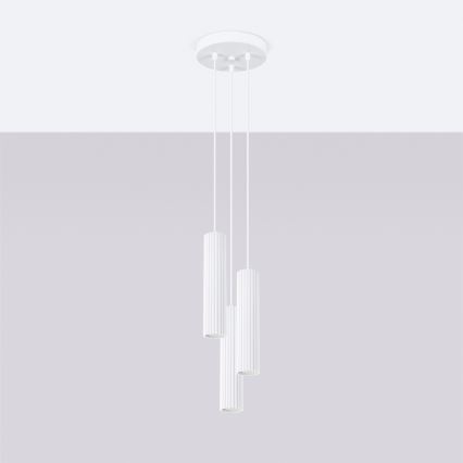 Brilagi - LED Lustr na lanku CRESTO 3xGU10/10W/230V bílá