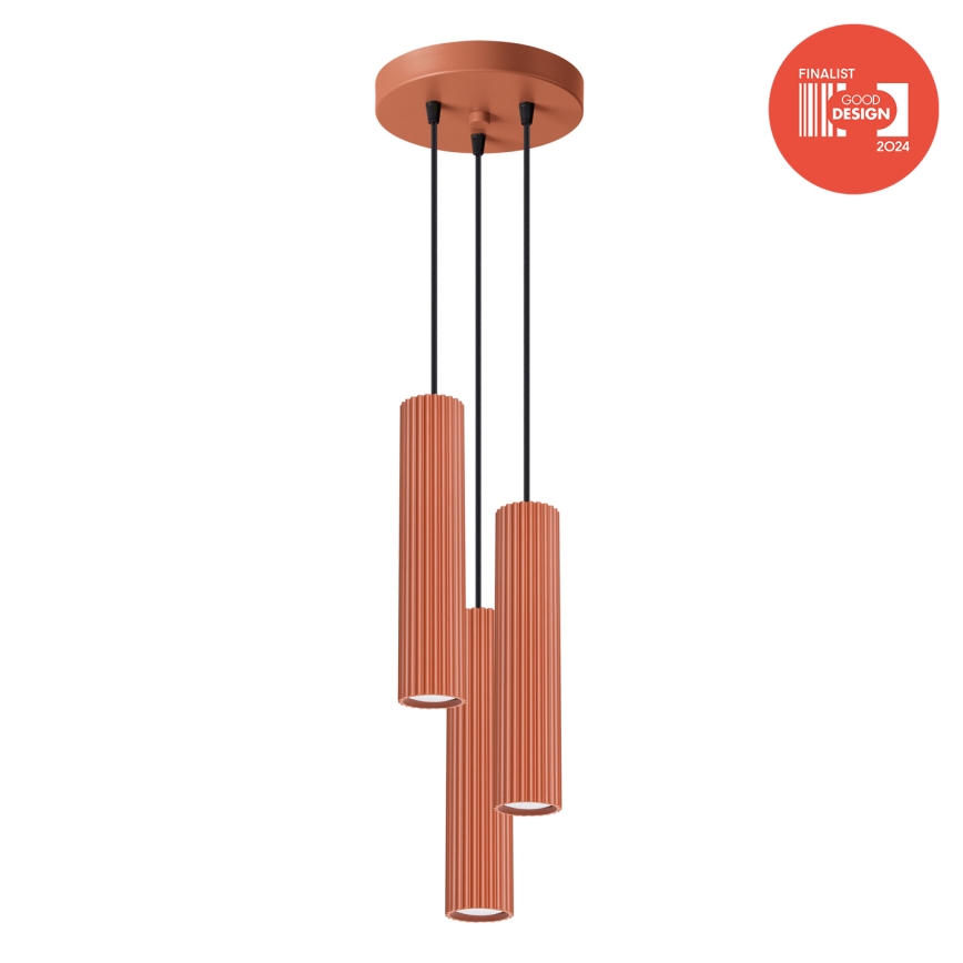 Brilagi - LED Lustr na lanku CRESTO 3xGU10/10W/230V červená