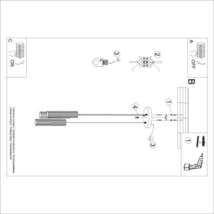 Brilagi - LED Lustr na lanku CRESTO 3xGU10/10W/230V červená