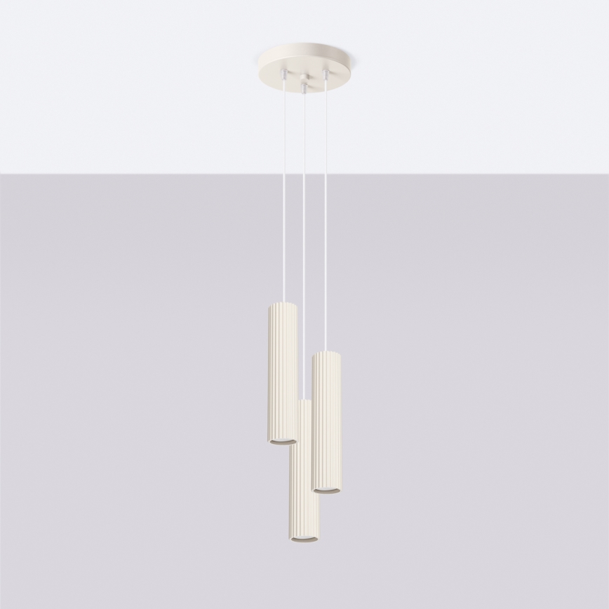 Brilagi - LED Lustr na lanku CRESTO 3xGU10/10W/230V krémová