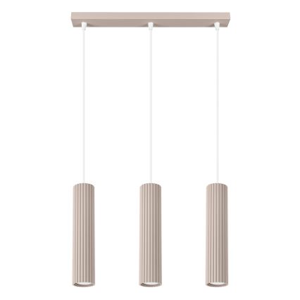 Brilagi - LED Lustr na lanku CRESTO 3xGU10/10W/230V taupe