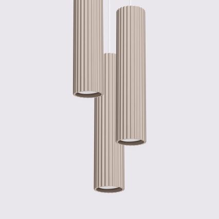 Brilagi - LED Lustr na lanku CRESTO 3xGU10/10W/230V taupe