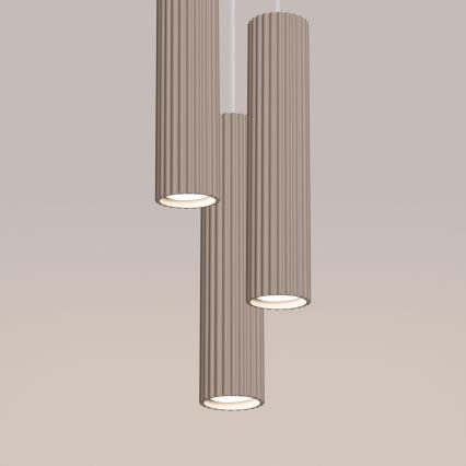 Brilagi - LED Lustr na lanku CRESTO 3xGU10/10W/230V taupe