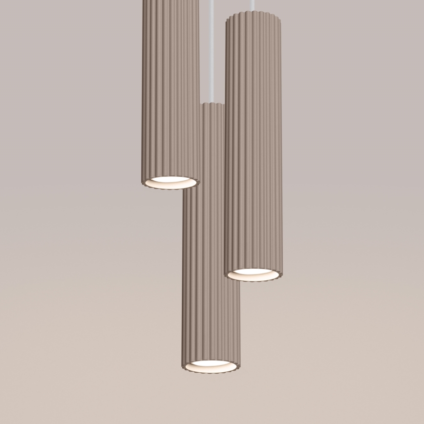 Brilagi - LED Lustr na lanku CRESTO 3xGU10/10W/230V taupe