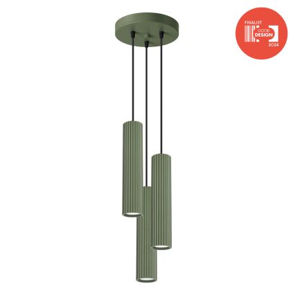 Brilagi - LED Lustr na lanku CRESTO 3xGU10/10W/230V zelená