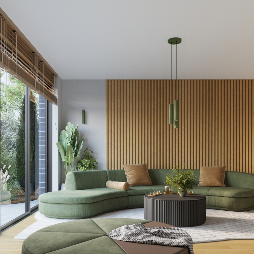 Brilagi - LED Lustr na lanku CRESTO 3xGU10/10W/230V zelená