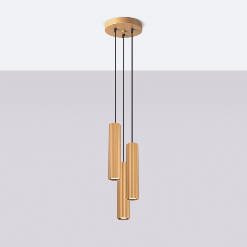 Brilagi - LED Lustr na lanku CRESTO 3xGU10/10W/230V zlatá