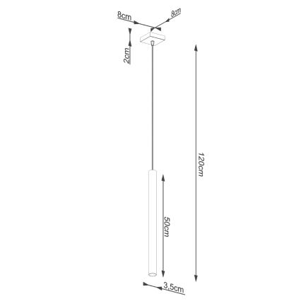 Brilagi - LED Lustr na lanku DRIFA 1xG9/4W/230V beton