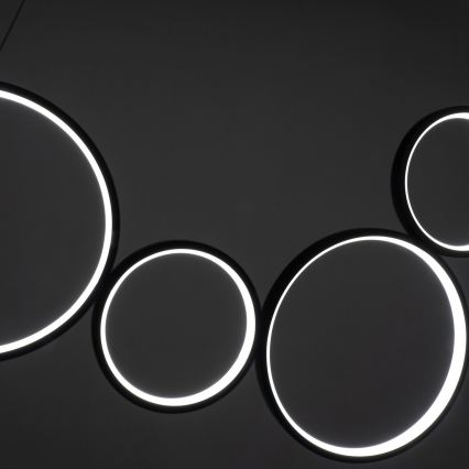 Brilagi - LED Lustr na lanku ECHO LED/60W/230V 4000K 100 cm černá