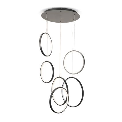 BRILAGI - LED Lustr na lanku ECHO LED/80W/230V 4000K pr. 50 cm černá
