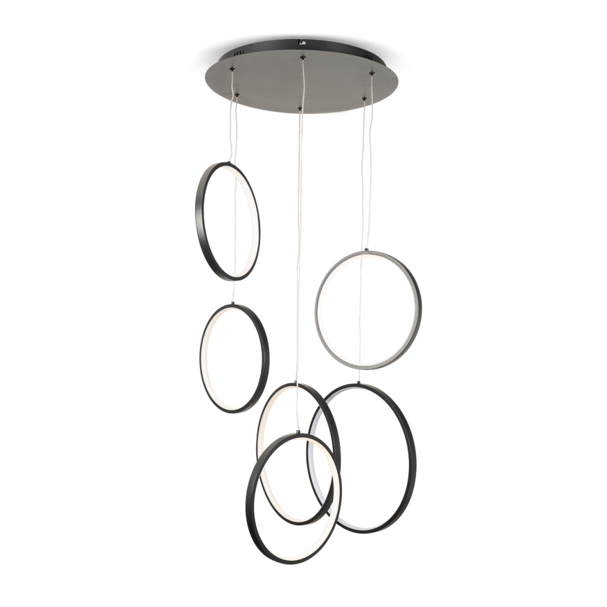 BRILAGI - LED Lustr na lanku ECHO LED/80W/230V 4000K pr. 50 cm černá