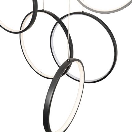 BRILAGI - LED Lustr na lanku ECHO LED/80W/230V 4000K pr. 50 cm černá