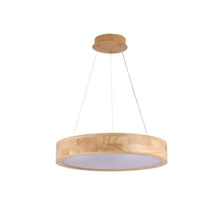 Brilagi - LED Lustr na lanku FALCON WOOD LED/30W/230V 3000/4000/6000K pr. 45 cm dřevo