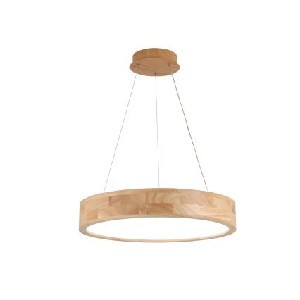 Brilagi - LED Lustr na lanku FALCON WOOD LED/30W/230V 3000/4000/6000K pr. 45 cm dřevo