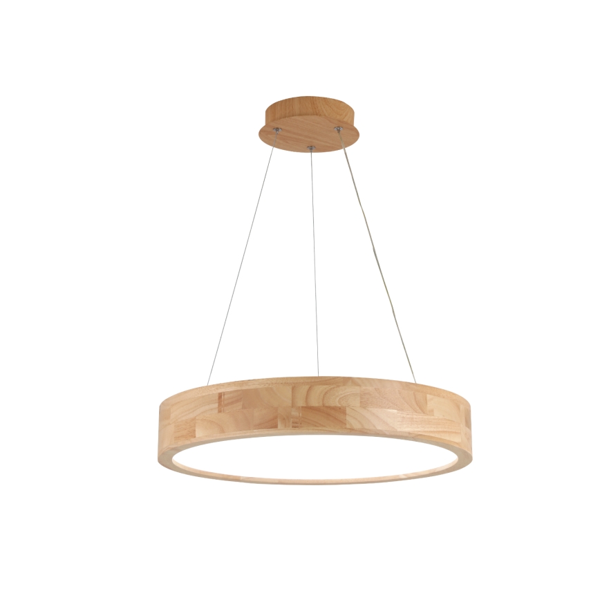 Brilagi - LED Lustr na lanku FALCON WOOD LED/30W/230V 3000/4000/6000K pr. 45 cm dřevo