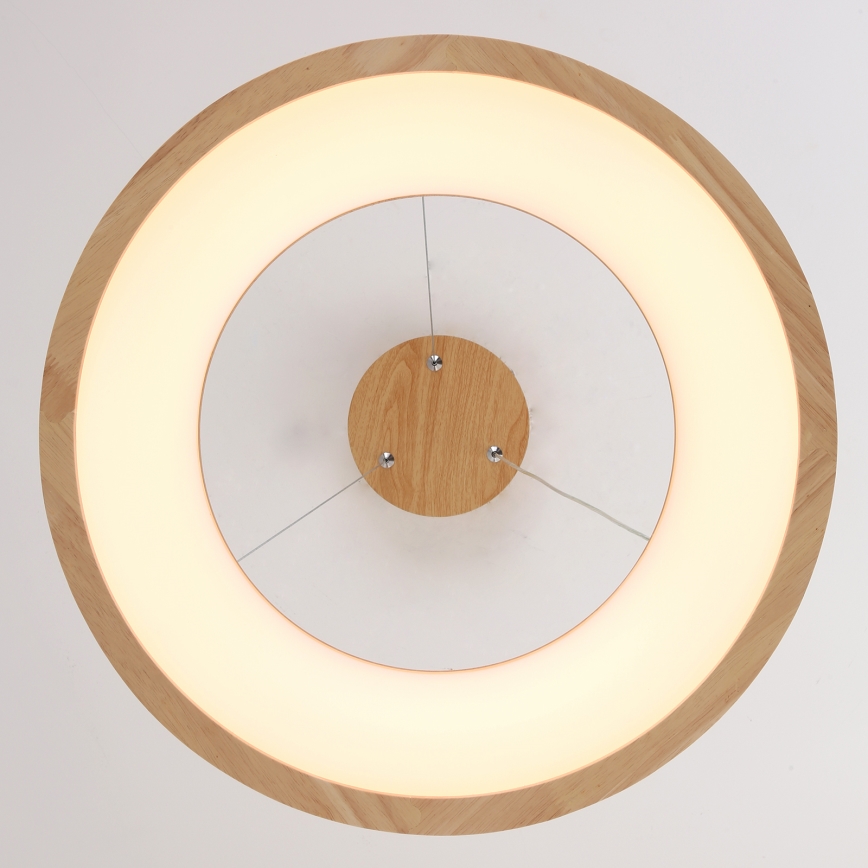 Brilagi - LED Lustr na lanku FALCON WOOD LED/30W/230V 3000/4000/6000K pr. 45 cm dřevo