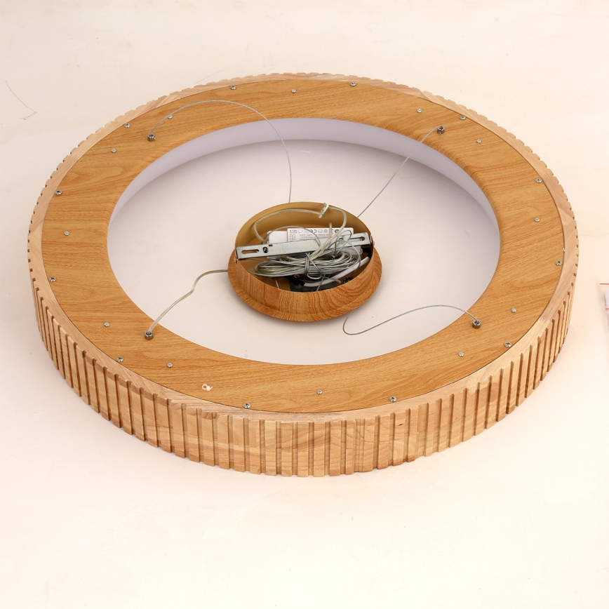 Brilagi - LED Lustr na lanku FALCON WOOD MODERN LED/40W/230V 3000/4000/6000K pr. 60 cm dřevo