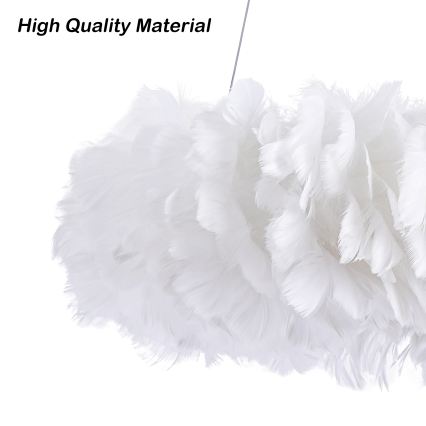 Brilagi - LED Lustr na lanku FEATHER 3xE27/40W/230V + 3xLED/3W pr. 50 cm bílá