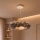 Brilagi - LED Lustr na lanku FEATHER 3xE27/40W/230V + 3xLED/3W pr. 50 cm šedá
