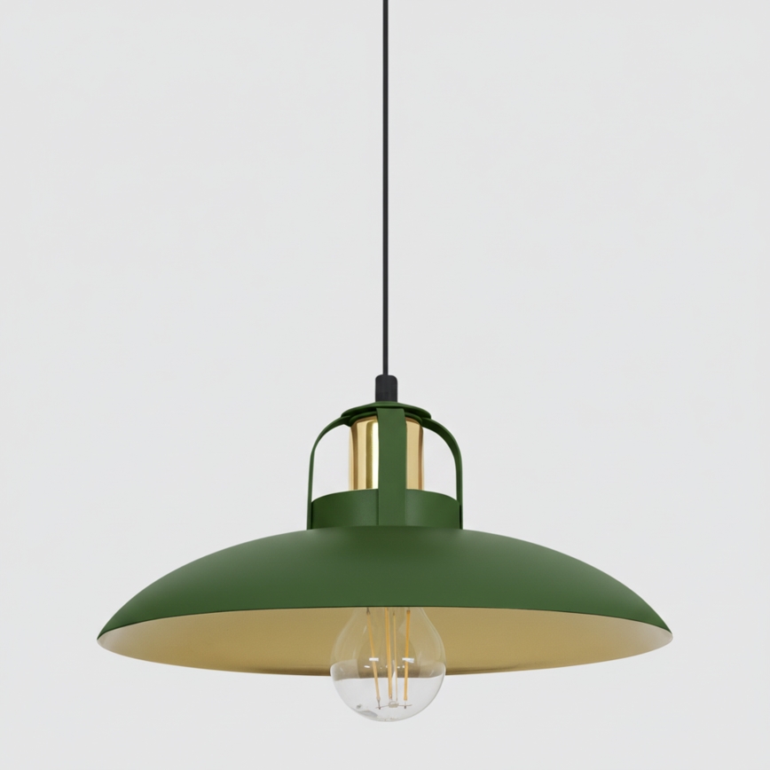 Brilagi - LED Lustr na lanku FLAMENGO 2xE27/60W/230V zelená