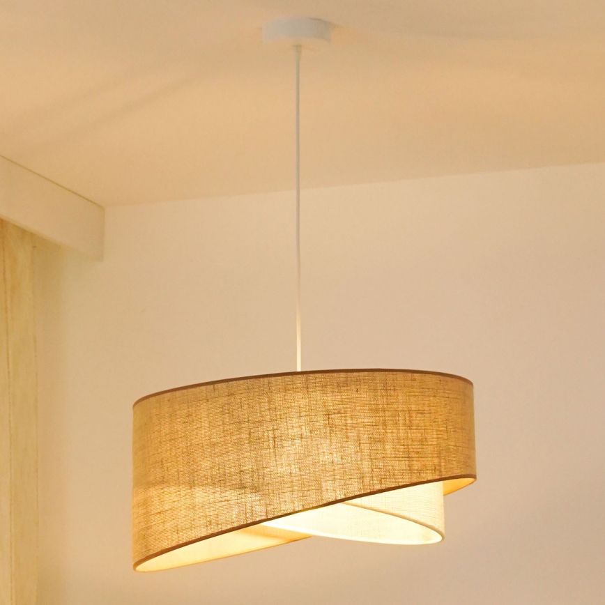 Brilagi - LED Lustr na lanku LYRA 1xE27/15W/230V béžová/krémová