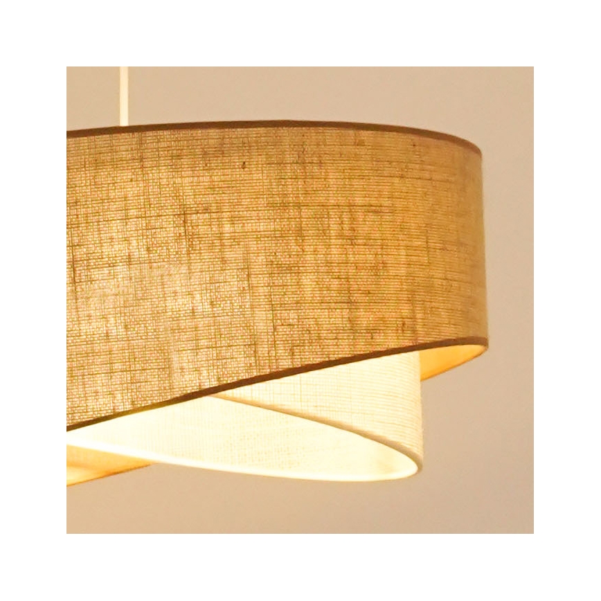 Brilagi - LED Lustr na lanku LYRA 1xE27/15W/230V béžová/krémová