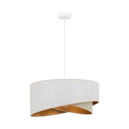 Brilagi - LED Lustr na lanku LYRA 1xE27/15W/230V bílá/béžová/zlatá