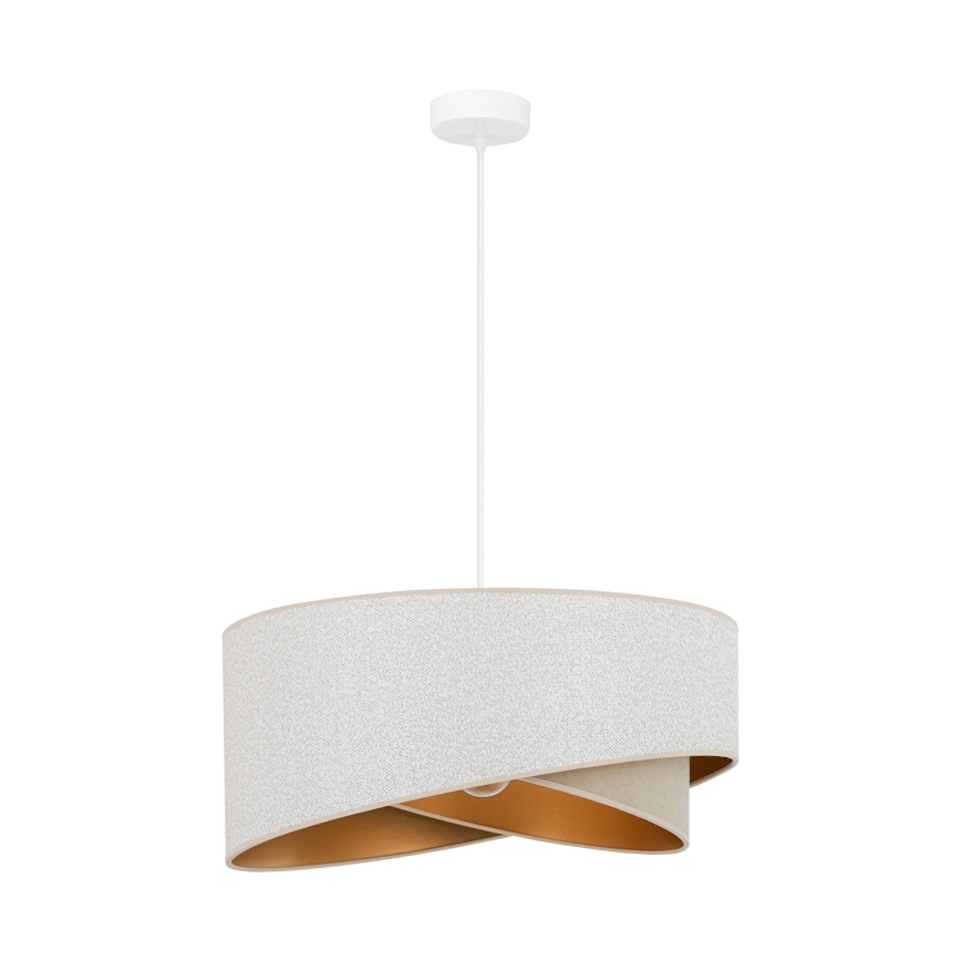 Brilagi - LED Lustr na lanku LYRA 1xE27/15W/230V bílá/béžová/zlatá