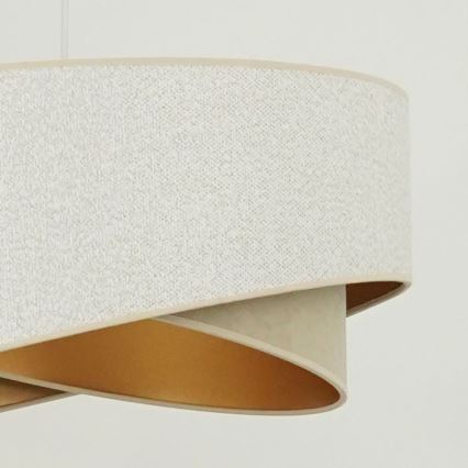 Brilagi - LED Lustr na lanku LYRA 1xE27/15W/230V bílá/béžová/zlatá