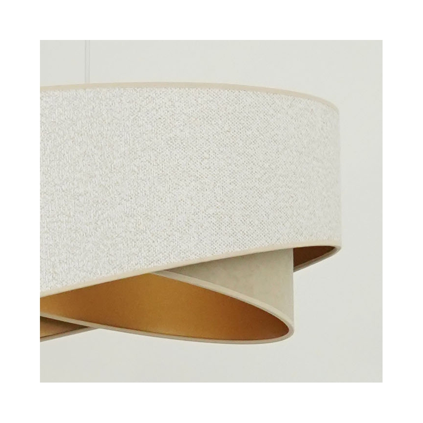 Brilagi - LED Lustr na lanku LYRA 1xE27/15W/230V bílá/béžová/zlatá