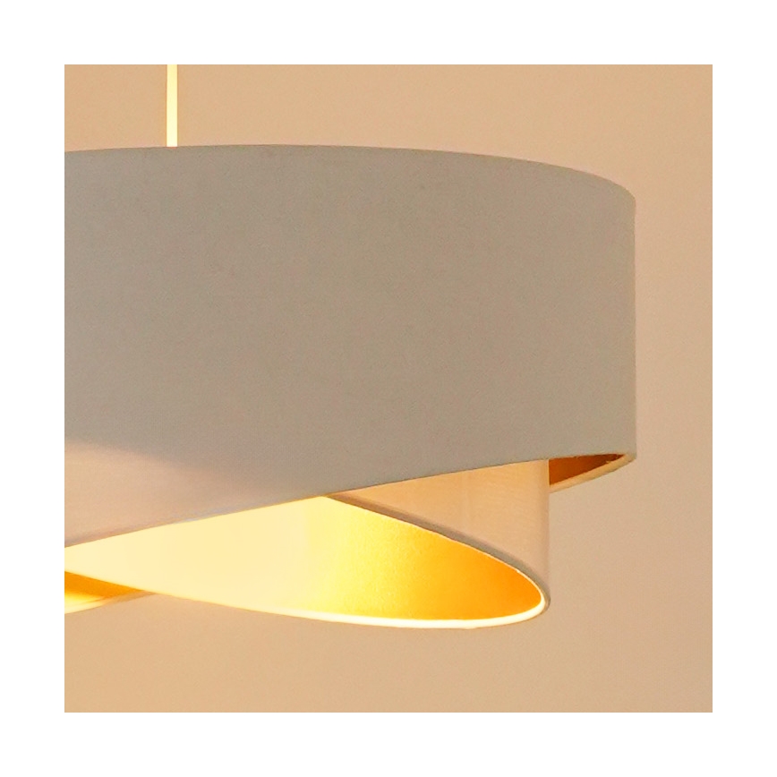 Brilagi - LED Lustr na lanku LYRA 1xE27/15W/230V bílá/zlatá