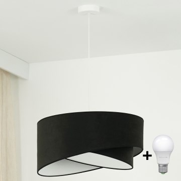 Brilagi - LED Lustr na lanku LYRA 1xE27/15W/230V černá/bílá