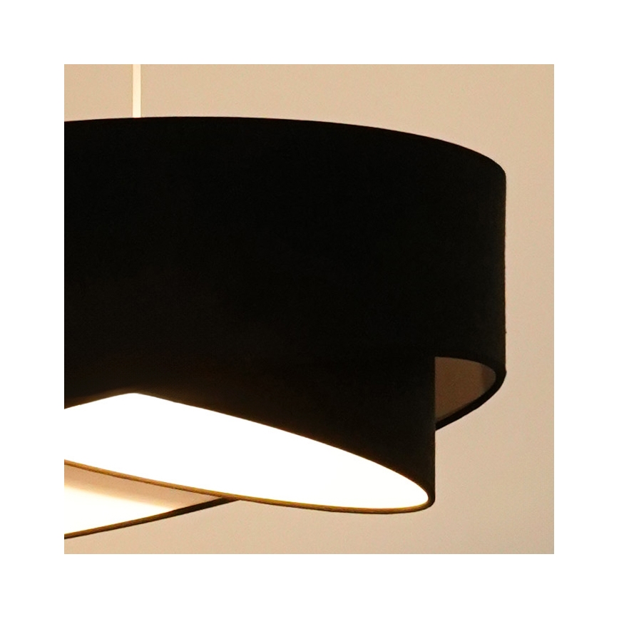 Brilagi - LED Lustr na lanku LYRA 1xE27/15W/230V černá/bílá