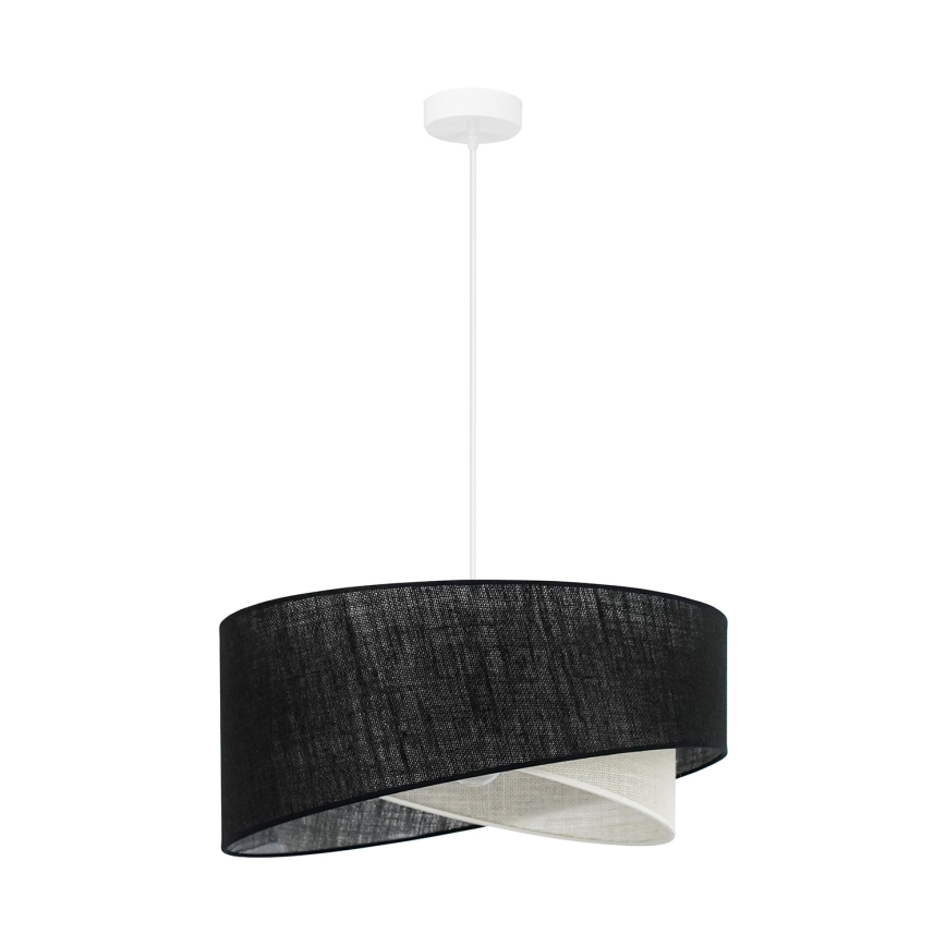 Brilagi - LED Lustr na lanku LYRA 1xE27/15W/230V černá/krémová