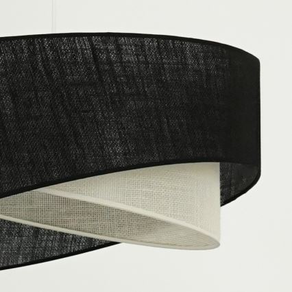 Brilagi - LED Lustr na lanku LYRA 1xE27/15W/230V černá/krémová
