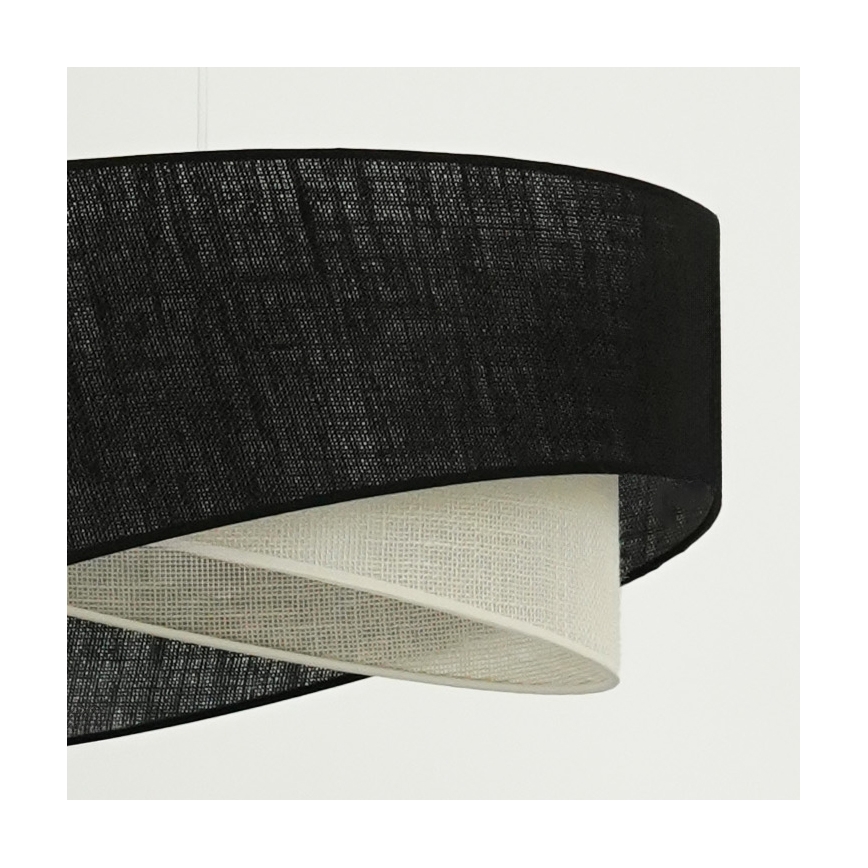 Brilagi - LED Lustr na lanku LYRA 1xE27/15W/230V černá/krémová