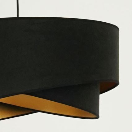 Brilagi - LED Lustr na lanku LYRA 1xE27/15W/230V černá/zlatá