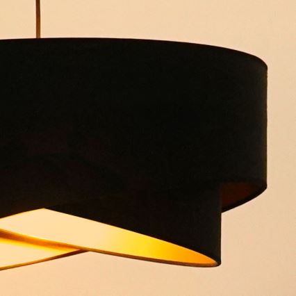 Brilagi - LED Lustr na lanku LYRA 1xE27/15W/230V černá/zlatá