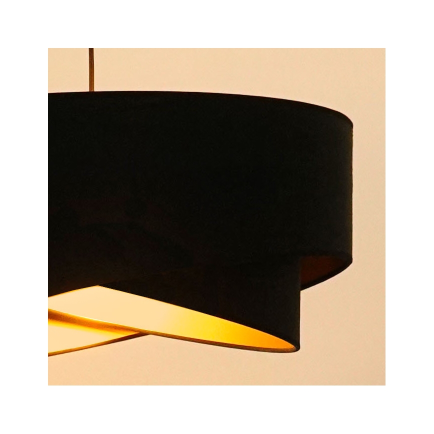Brilagi - LED Lustr na lanku LYRA 1xE27/15W/230V černá/zlatá