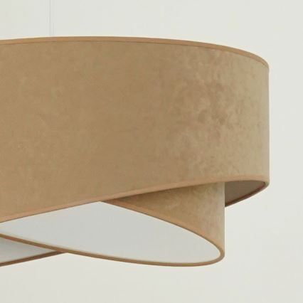 Brilagi - LED Lustr na lanku LYRA 1xE27/15W/230V hnědá/bílá