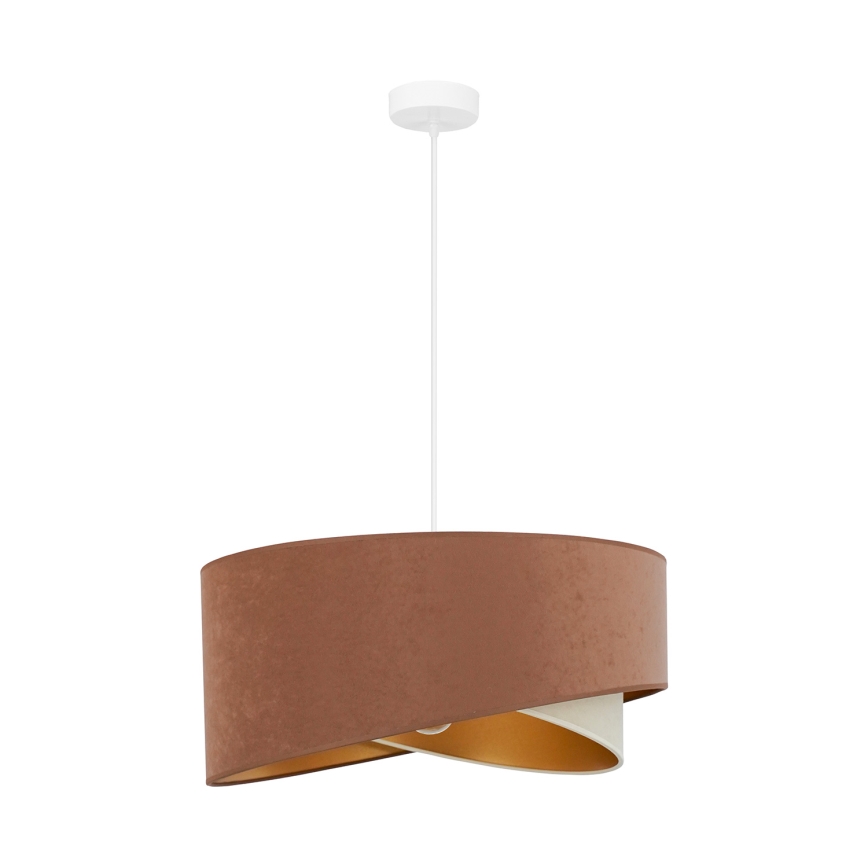 Brilagi - LED Lustr na lanku LYRA 1xE27/15W/230V hnědá/krémová/zlatá