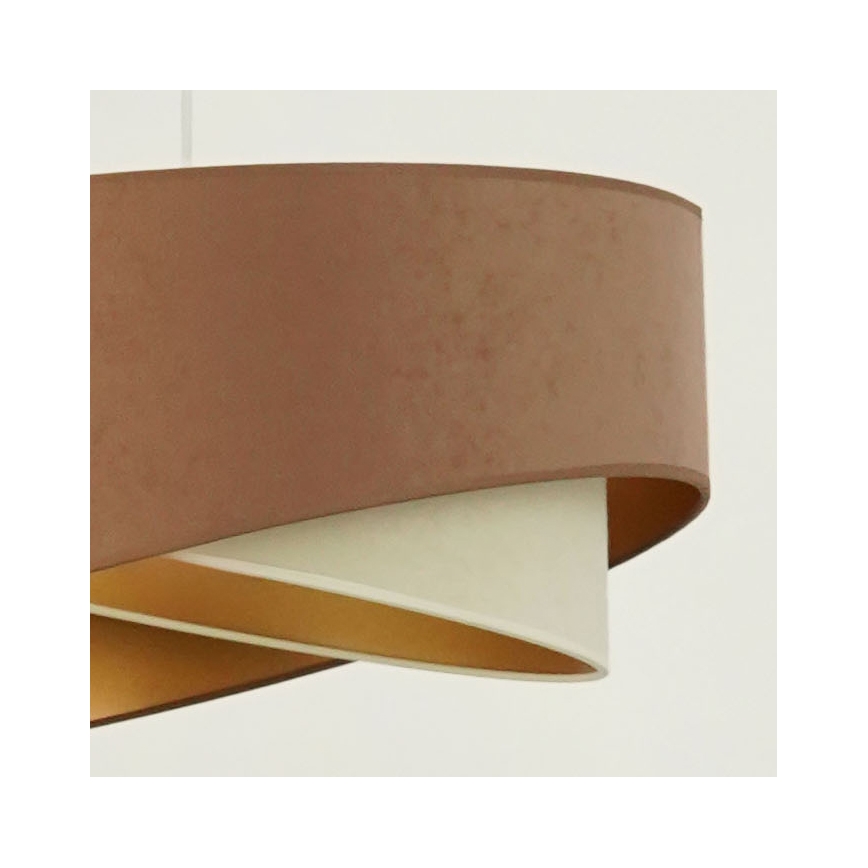 Brilagi - LED Lustr na lanku LYRA 1xE27/15W/230V hnědá/krémová/zlatá