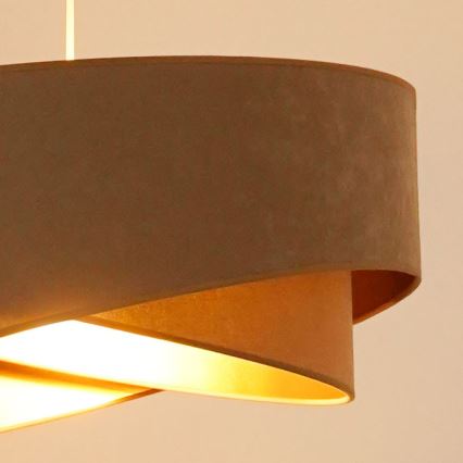 Brilagi - LED Lustr na lanku LYRA 1xE27/15W/230V hnědá/zlatá