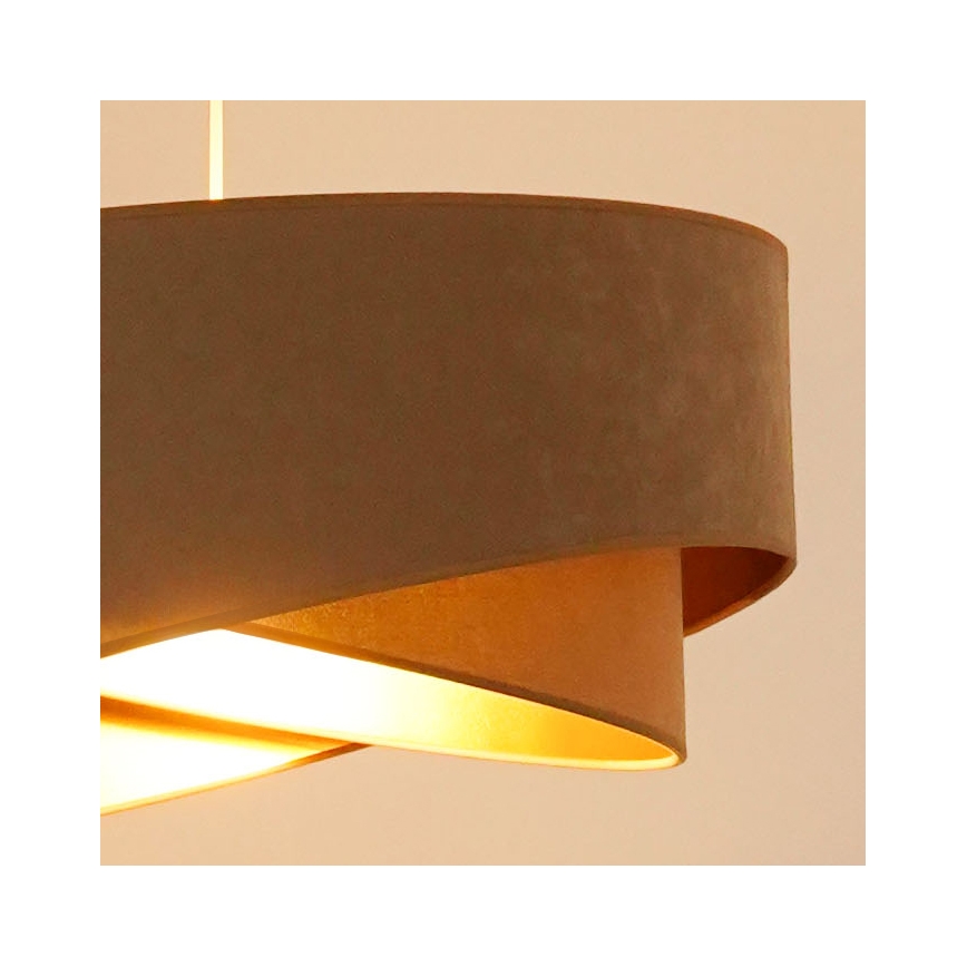 Brilagi - LED Lustr na lanku LYRA 1xE27/15W/230V hnědá/zlatá