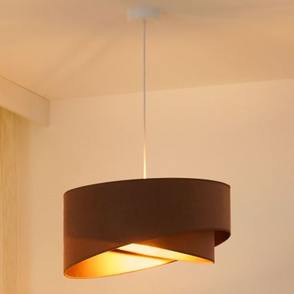 Brilagi - LED Lustr na lanku LYRA 1xE27/15W/230V hnědá/zlatá